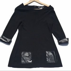 United‎ States Sweaters Black Tunic Sweater Pockets